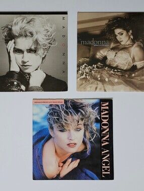 Vintage 80's Madonna Vinyl "Self-titled", "Like A Virgin", "Angel" 1st Pressings